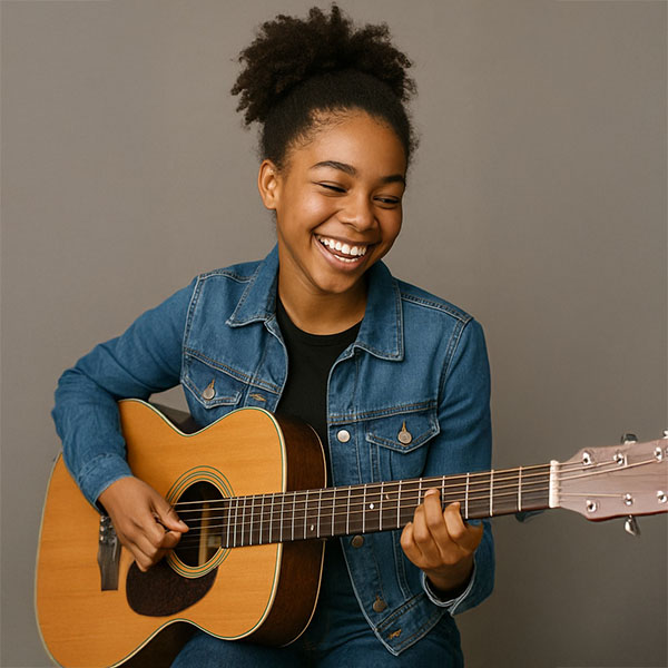Woman Playing Guitar